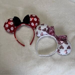 Minnie Mouse Ears Headbands Set